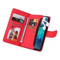 thumbnail image 5 of Case for Samsung Galaxy S20 FE 5G/4G Cover Zipper Pocket Wallet Case Magnetic Protective - Red, 5 of 5