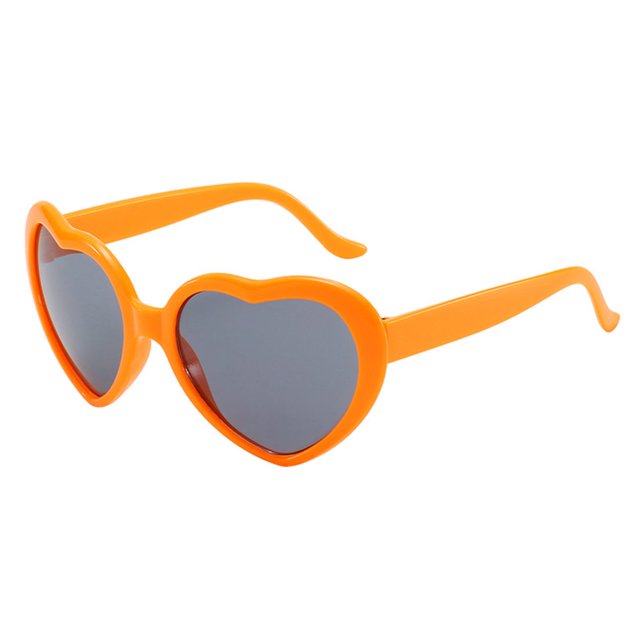 Lunettes de Soleil pour Femmes Design Mignon Adorable Rétro en Forme de Cœur pour Voyager