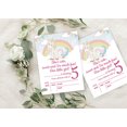 thumbnail image 4 of Darling Souvenir Blue Birthday Invitation Card Printable Fill or Write In Blank Invites Party Supplies Pack Of 28 5 x 7 Inches, 4 of 5