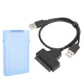 thumbnail image 3 of ABS  Box, Dual Way Opening Hard Disk Cable  For 2.5in  HDD SSD White,Gray,Blue,Red,Green, 3 of 8
