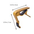 thumbnail image 2 of 5pcs Guitar Capo Aluminum Alloy Replacement Portable Clip On Guitar Tuner, 2 of 8