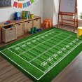 thumbnail image 1 of JUNWELLAmerican Football Field Soft Rug - Indoor/Outdoor Non-Slip Carpet for Living Room  Coffee Table  and Outdoor Use with Playful Sports Design Green, 1 of 8