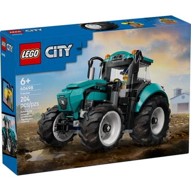 LEGO City Tractor Building Toy for Kids - Pretend Play Farm Vehicle for Boys & Girls, Ages 7+ - Tractor Toy W/Farmer Minifigure - Gift Idea for Birthdays - 60498