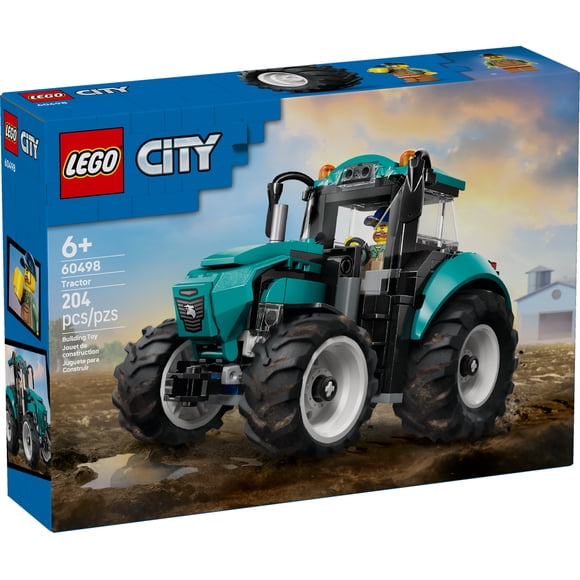 LEGO City Le tracteur – Ensemble de construction avec Figurine sur le Thème de la Ferme – 60498