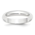 thumbnail image 1 of Platinum 4mm Half-Round Wedding Band Size 11, 1 of 1