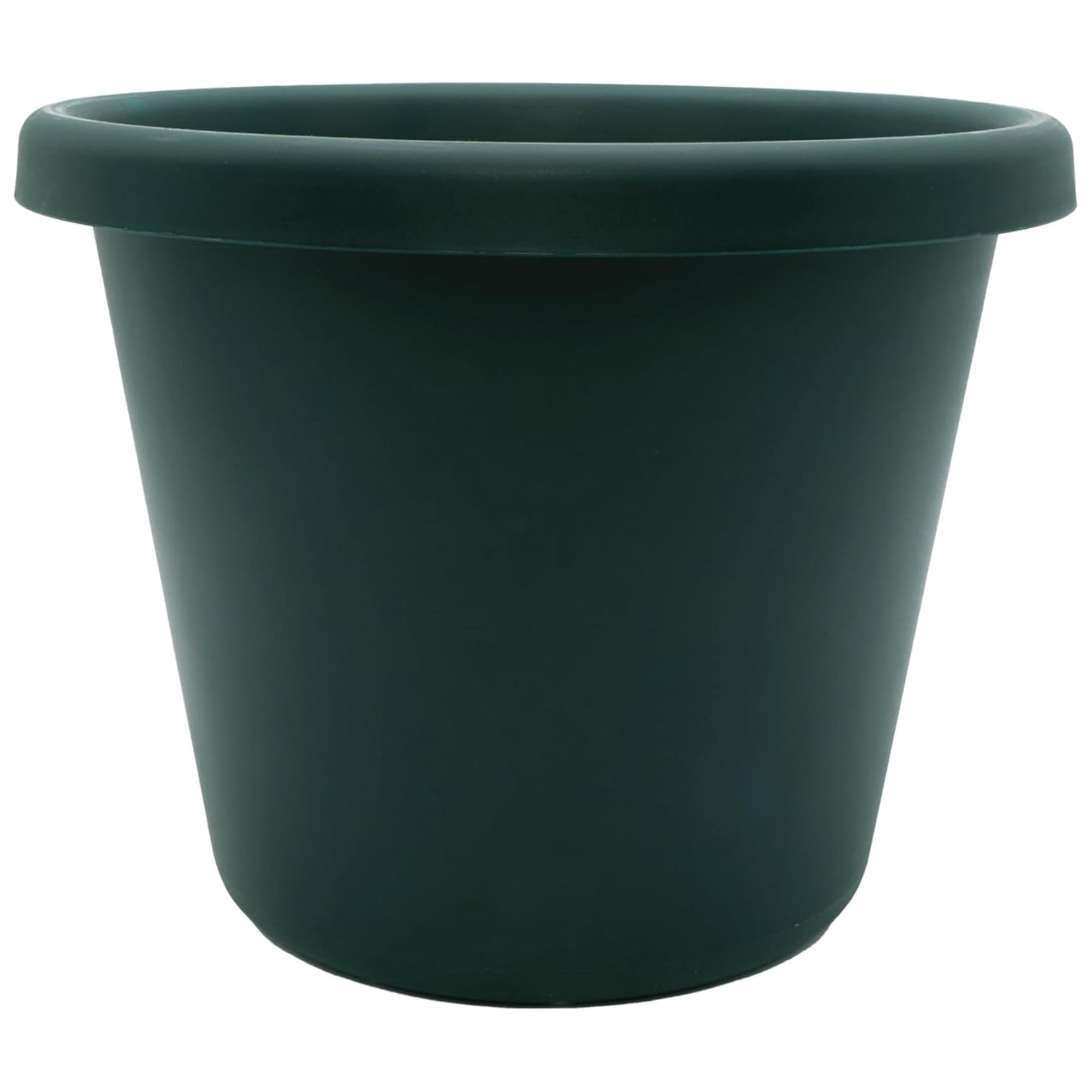The HC Companies Jardinière Ronde Classique de 17 Pouces, Pot de Plante en Plastique, Evergreen