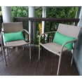 thumbnail image 4 of VargottamIndoor/OutdoorPolyester FabricLumbarPillowCover,All-Weather Waterproof Rectangular Cushion Case for Patio Furniture,12" x 18"Set of 2-Aquamarine, 4 of 7