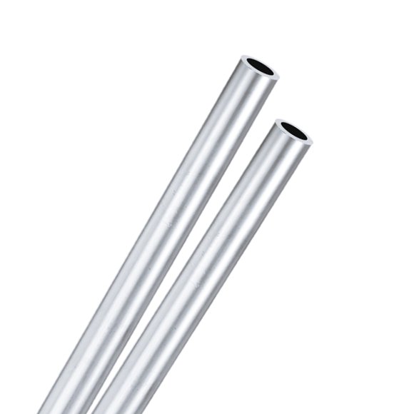 Uxcell 2-Pack 6063 Aluminum Round Tube, 9mmx13mm(IDxOD) 300mm Length Straight Tubing