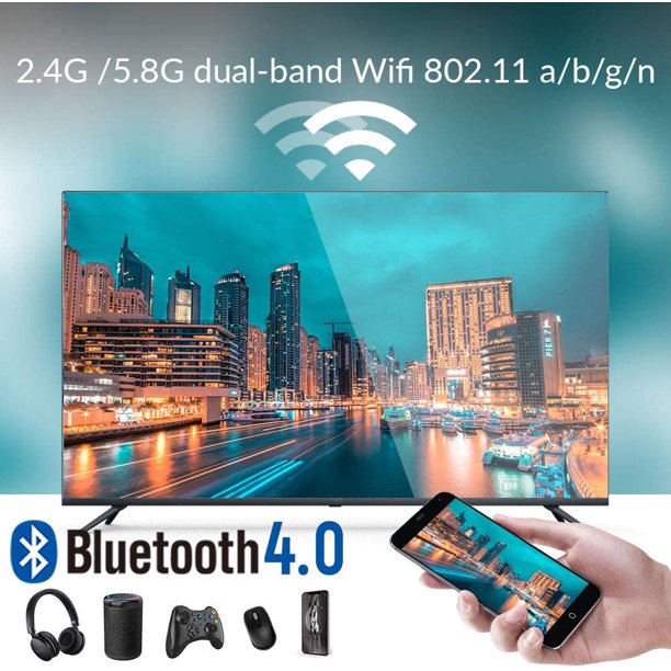 Android TV Box 11.0, Smart TV Box RK3318 2GB 16GB Support 2.4G 5.8