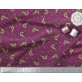 thumbnail image 3 of Soimoi Rayon Fabric Circle,Dot & Prawns Ocean Printed Fabric 1 Yard 56 Inch Wide, 3 of 3