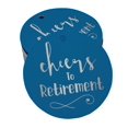 thumbnail image 1 of Inkdotpot Silver Foil Paper Hang Tags Cheers To Retirement Favor Tags 100 Pieces, 1 of 1