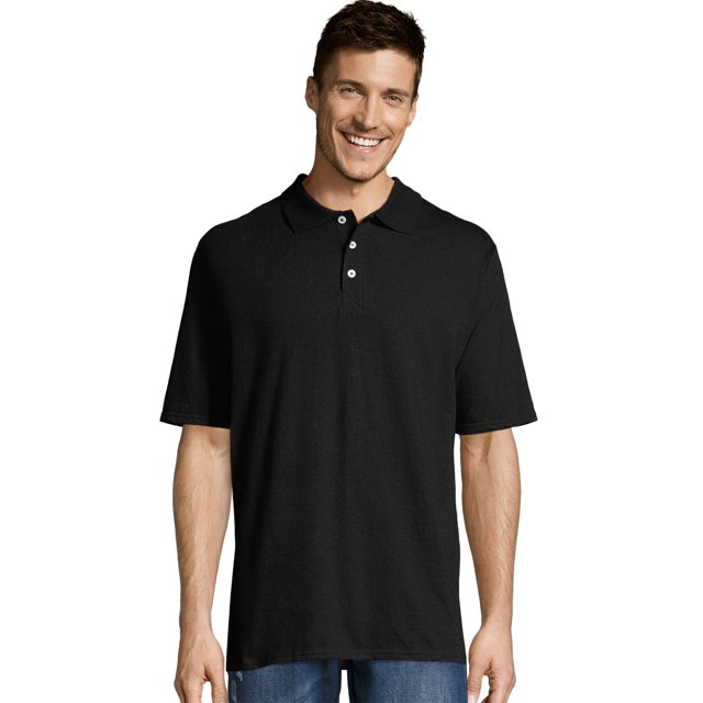 Hanes Polo X-Temp FreshIQ pour Hommes, TG, Noir