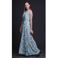 thumbnail image 5 of Bimba Floral Women Long Tank MaxiDress Round Neck Printed Party Gown-Large, 5 of 5