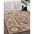 thumbnail image 2 of Ahgly Company Indoor Rectangle Abstract Yellow Oriental Area Rugs, 4' x 6', 2 of 6
