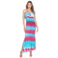 thumbnail image 1 of White Mark Women's Kalea Tie Dye Overlay Maxi Dress, 1 of 5