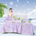 thumbnail image 2 of Btomtd Double Bedding Quilt Summer Cooler Quilt Suitable For All Seasons Soft Cover Quilt 39 Inches By 59 Inches, Purple, 2 of 9