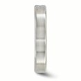 thumbnail image 3 of Edward Mirell Titanium Brushed Blue Topaz 4mm Band Size 10, 3 of 4