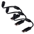 thumbnail image 2 of 3-Pack Black ABS Xbox 360 Controller USB Conversion Cables (26cm) - Compatible with Guitar & Battery Controllers, PC-Driver Connectivity, Protective Design for Gaming System Accessories, 2 of 5