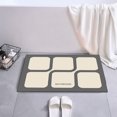 thumbnail image 4 of Weekly Deals! Gspmoly Bath Rug- Super Absorbent Dry- Rubber Backing Non Slip -Washable Bathroom Floor Mats- Shower Rug for In Front of Bathtub-Shower Room -16X24- Weekly Deals, 4 of 8