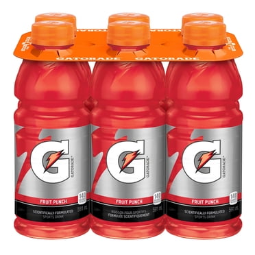 Gatorade Fruit Punch Sports Drink 6 x 591 mL, Bottles