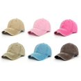 thumbnail image 5 of LinYooLi Retro Solid Baseball Cap for Women Men Trendy Denim Feel Soft Adjustable Skullcap Hats All Season Casual, 5 of 5
