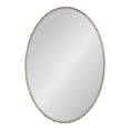 thumbnail image 1 of Kate and Laurel Elmora Glam Oval Fluted Wall Mirror, 23 x 32, Gold, Rounded Bathroom Mirror with Beveled Edge for Use as Vertical or Horizontal Mirror, 1 of 8