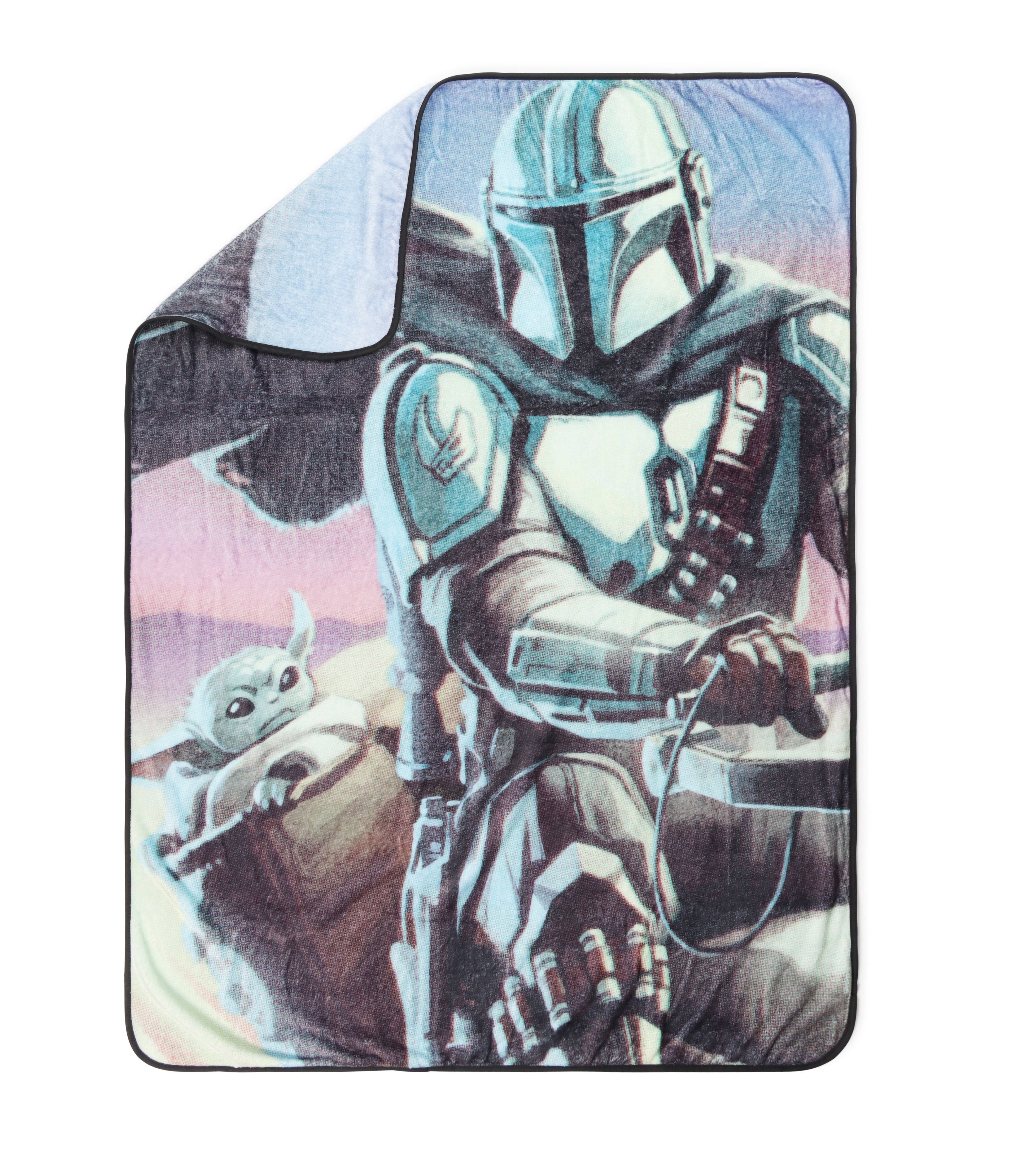 The Mandalorian Silk Touch Kids Fleece Throw, 100% Polyester