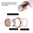 thumbnail image 2 of DAMAIE Facial Hair Remover Replacement Blade Heads, 18K Rose Gold Plated Replacement Heads 3pcs, 2 of 6