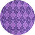 thumbnail image 1 of Ahgly Tapis d'Intérieur Lavable en Machine Carré Transitionnel Violet Améthyste Violet, 3 Pieds Carré, 1 of 7