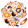 thumbnail image 1 of Fiery Stickers Sun Galaxy Stickers Energy Stickers Light Fire Stickers for Notebooks Laptops Guitar, 1 of 5
