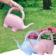 MTBLYS Plastic Watering Pot 1.7 Liter Portable Watering Can Cute Elephant Shape Lightweight Household Garden Watering Tool Indoor Outdoor Use