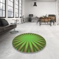thumbnail image 4 of Ahgly Tapis d'Intérieur Lavable en Machine Carré Vert Pois, 3 Pieds Carré, 4 of 7