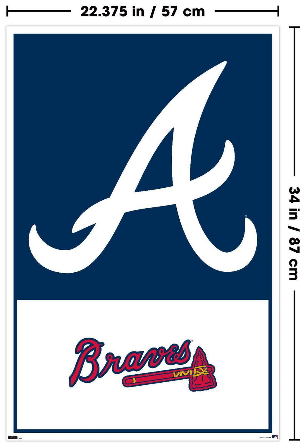 MLB Atlanta Braves - Logo 22 Wall Poster, 22.375" x 34"