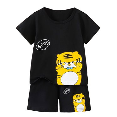 Kids Boy Pajamas Set Cartoon Pullover Crewneck Soft Casual Pajamas Set Toddler Boy Clothes 5-6 Years Kids Clothes