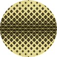 thumbnail image 1 of Ahgly Company Tapis d'Intérieur Lavable en Machine Carré Transitionnel Marron, 3 Pieds Carré, 1 of 7