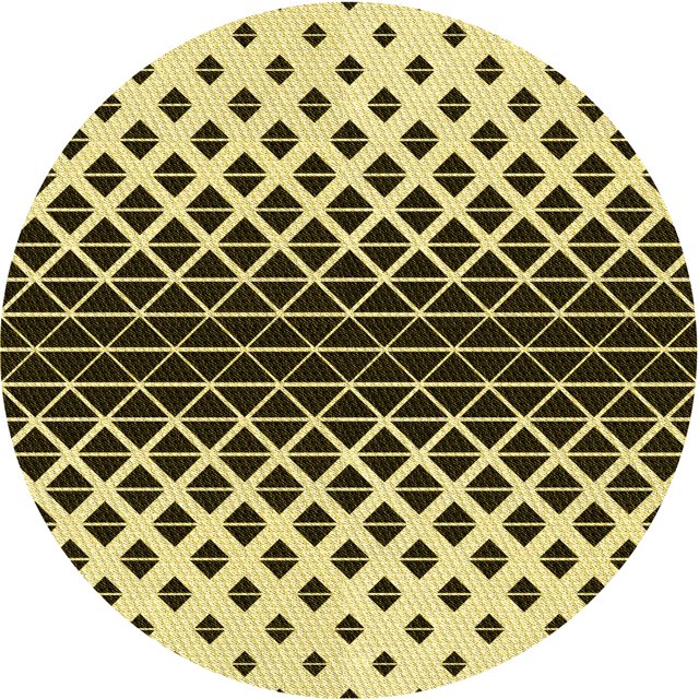 Ahgly Company Tapis d'Intérieur Lavable en Machine Carré Transitionnel Marron, 3 Pieds Carré
