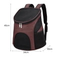 thumbnail image 5 of Carrier Pet Breathable Backpack Shockproof Foldable Cat Travel Carrier with Carry Handle for Pets Cats, 5 of 5
