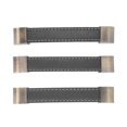 thumbnail image 4 of Poignée de Porte de Garde-Robe en Cuir, Alliage de Zinc Style Antique Poignée de Meuble Largement Utilisée Toucher Confortable pour Placard Noir, 4 of 8