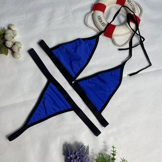 XZNGL Women Sexy Transparent Underwear Sling Solid Color Shortened Underwear Set