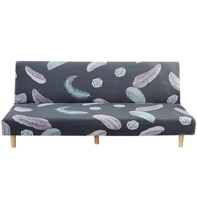 2024 2021 New Armless Futon Cover Stretch Folding Sofa Bed Slipcover Polyester Elastic Fabric All-Inclusive Cover Furniture Protector