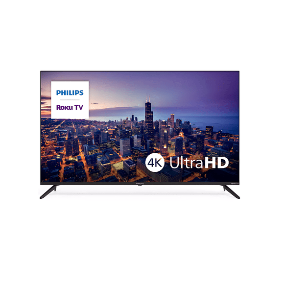 Open Box - Philips 55" 4K UHD LED Roku Smart TV (55PUL6673/F6)