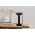 thumbnail image 3 of Bell + Howell Chelsea Table Lamp Small Cordless Touch LED Rechargeable Lamp for Bedside Desk Nightstand Midnight Black, 3 of 10