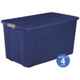 thumbnail image 1 of Sterilite Boîte Snap 170L avec Roulettes- Bleu- 4PK, 1 of 6