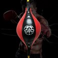 thumbnail image 4 of Famelof Sac de Frappe de Balle de Vitesse Dodge de Boxe à Double Extrémité du Sol au Plafond (Rouge), 4 of 7
