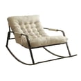 thumbnail image 4 of GUOOL Rocking Chair Lazy Sofa Lounge Chair Leisure recliner Easy to Clean Rocker Chair Beige, 4 of 9