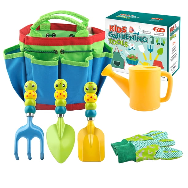 Kit De Jardinage Enfant 23 Pièces – Outils, Gants, Tablier, Arrosoir – Pour Petits Jardiniers En Herbe