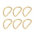 thumbnail image 1 of 20PCS Metal Shoulder Strap D Ring Multipurpose Bag Webbing Ring Accessories for Luggage Clothes Backpack Belt (Golden), 1 of 6