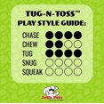 thumbnail image 2 of CHOK Tug-n-Toss Heavy Duty Dog Toy Ball with Handle  6 Inches/Medium  Purple, 2 of 3