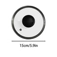 thumbnail image 2 of Lksixu Universal Glass Lid With Sturdy Handle For Frying Pan Tempered Glass Lid Transparent And Thickened Kitchen Gadgets, 2 of 2