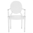 thumbnail image 1 of Dymas Armed Ghost Chair in Clear (Set of 2), 1 of 2
